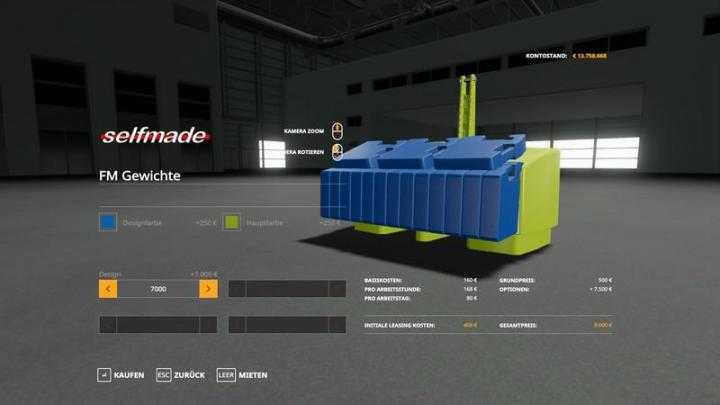 FS19 – Xxl Weights Pack V2.0.0.2