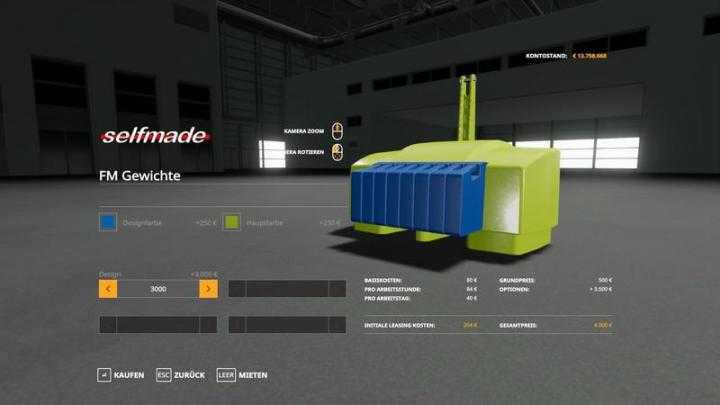 FS19 – Xxl Weights Pack V2.0.0.2