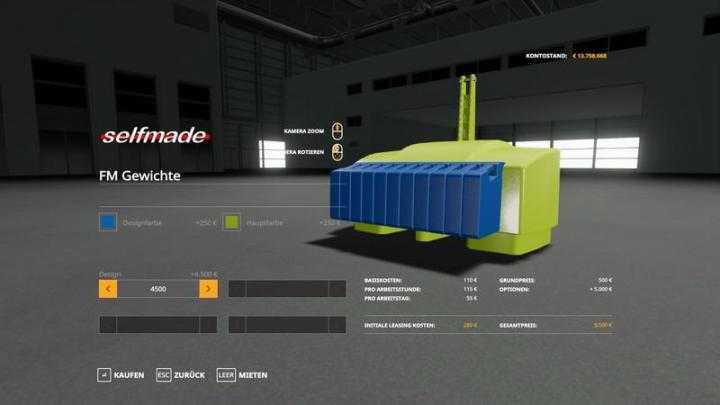 FS19 – Xxl Weights Pack V2.0.0.2