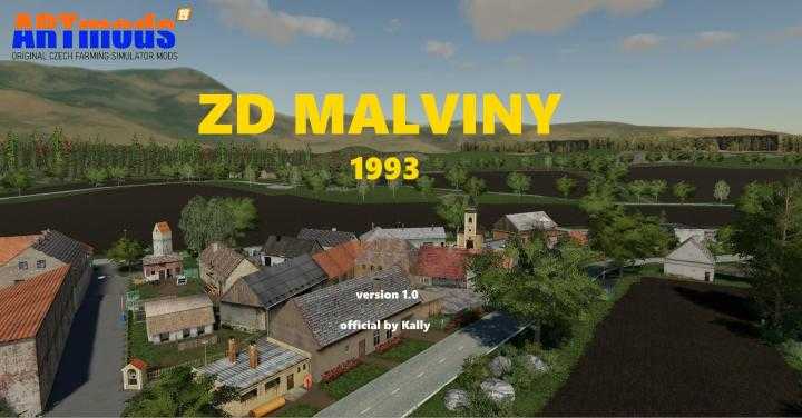 FS19 – Zd Malviny 1993 Map V1