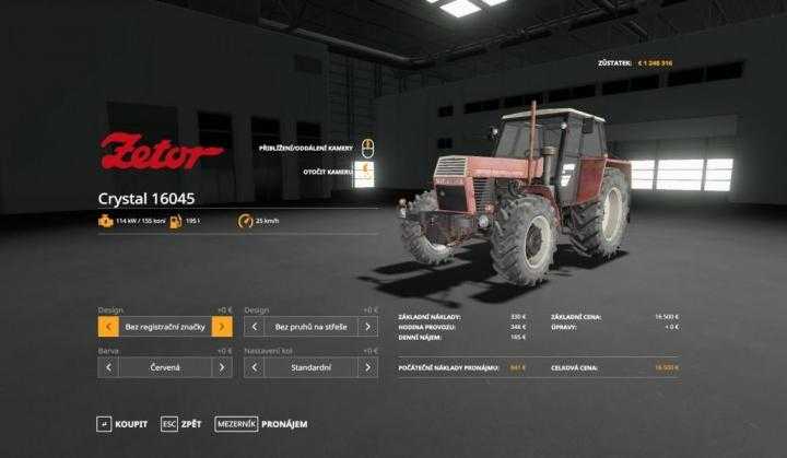 Zetor Crystal 16045 Tractor V1.0 FS19