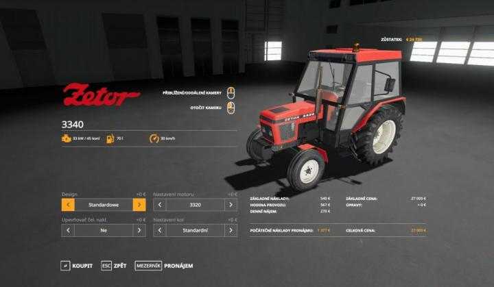 FS19 – Zetor Xx20 Pack V1