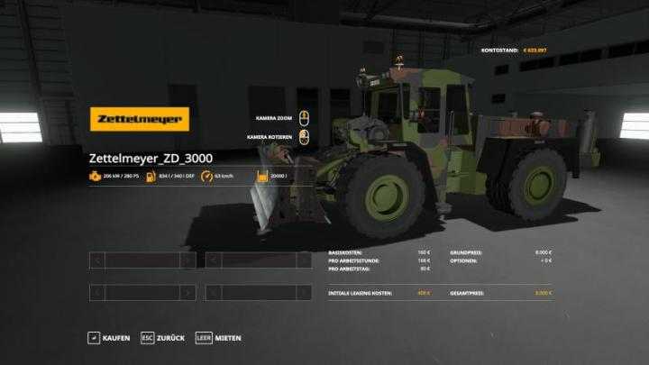 FS19 – Zettelmeyer Zd 3000 V1