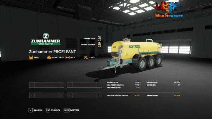 FS19 – Zunhammer Profi-Fent V1