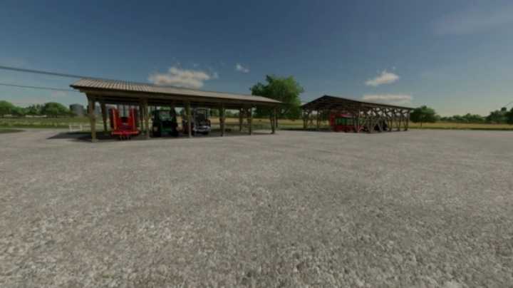 Bale And Vehicle Shelter V1.0 FS22