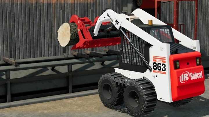 Bobcat 863 Turbo With Bobcat Shovel V1.0 FS22