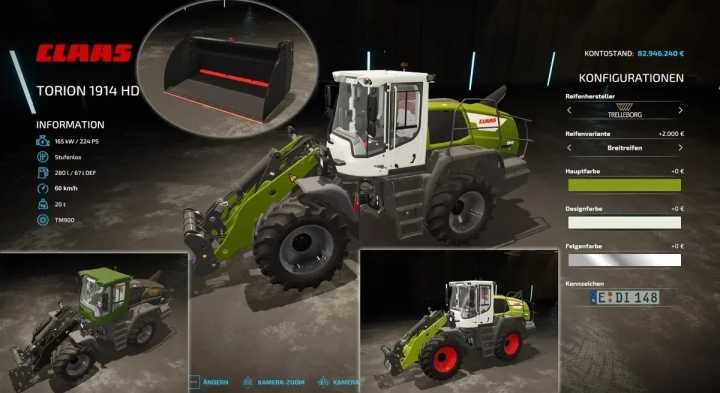 Claas Torion 1914Hd & Raptor Bucket V1.0 FS22