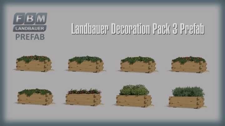 [Fbm 22] Farmer Decoration Pack 3 Prefab V1.0.0.0 FS22