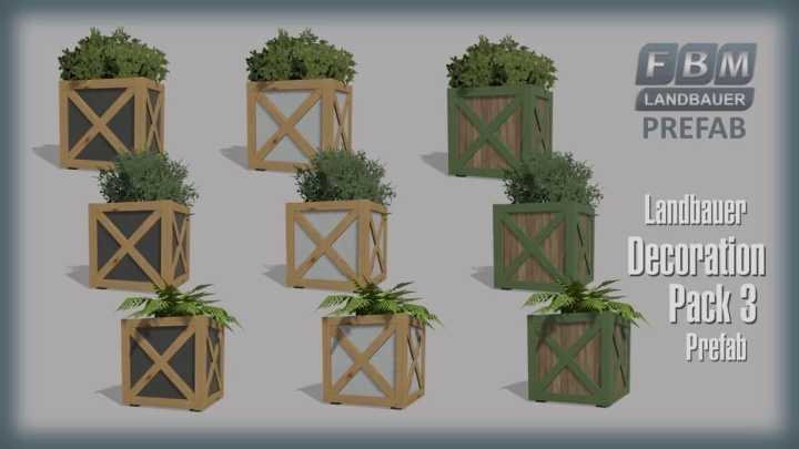 [Fbm 22] Farmer Decoration Pack 3 Prefab V1.0.0.0 FS22