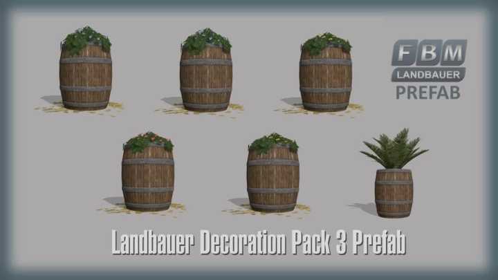 [Fbm 22] Farmer Decoration Pack 3 Prefab V1.0.0.0 FS22