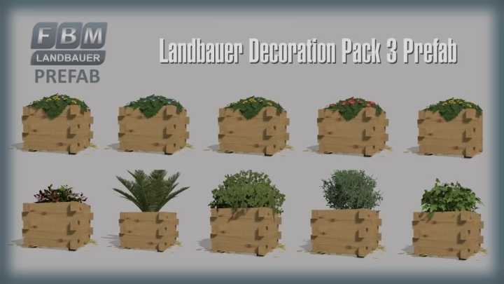 [Fbm 22] Farmer Decoration Pack 3 Prefab V1.0.0.0 FS22