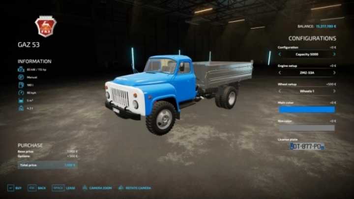 Gaz-53 Alteration V0.1.1 FS22