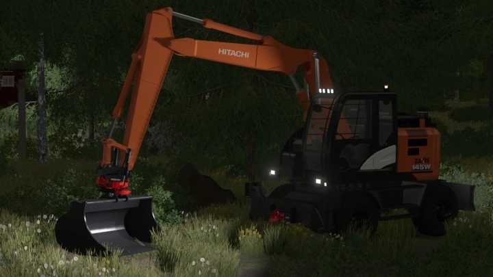 Hitachi Zaxis 145W Rototilt V1.0 FS22