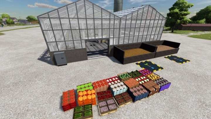 Industrial Greenhouse + Compost Version V3.2 FS22