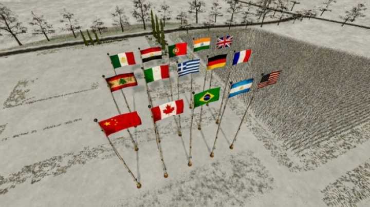 International Flags Pack V1.0 FS22