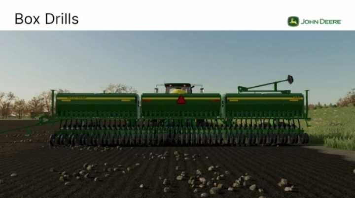 John Deere 455 3 Section Box Drill V1.0 FS22