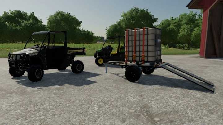 John Deere Xuv865E And Cargo Cart V1.0 FS22