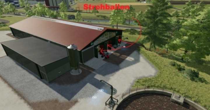 Large Cow Stalls With Ball Trigger V1.0 FS22