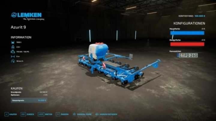 Lemken Azurit9 & Lemken Solitair23 Multifruit V1.0 FS22