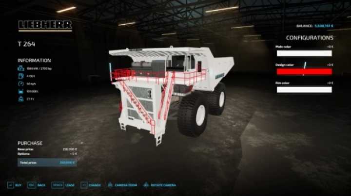 Liebherr T-264 Mining Truck V1.0 FS22