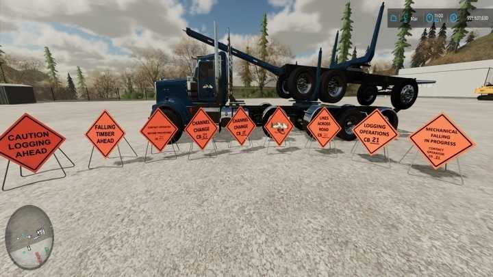 Logging Sign Pack V1.0 FS22