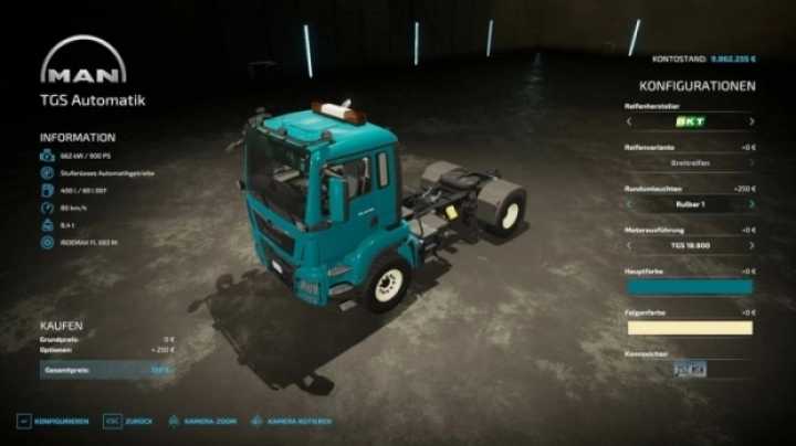 Man Tgs Automatik Truck V1.0.0.2 FS22