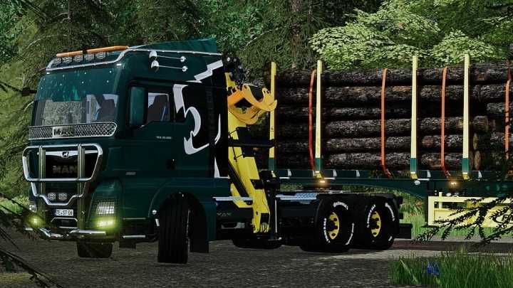 Man Tgx Forest Semi-Truck V2.0.0.1 FS22