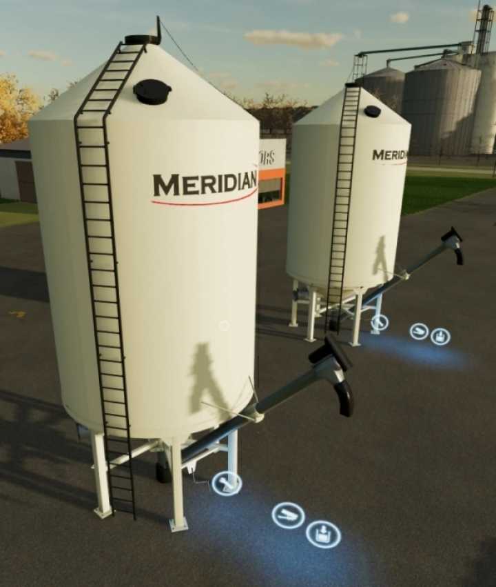 Meridian Seed / Fert Silos W / Auger V1.0 FS22