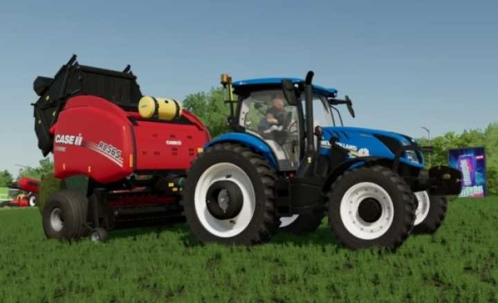 New Holland And Case Ih Roll-Belt Round Baler V1.0 FS22