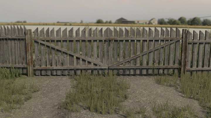 Old Fence And Gate V1.0 FS22