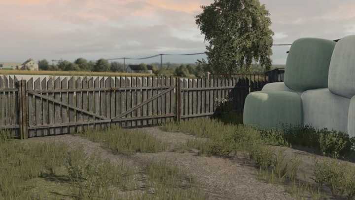 Old Fence And Gate V1.0 FS22