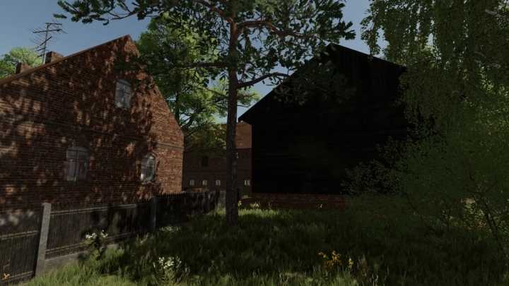 Old Post German Wood Barn V1.0 FS22