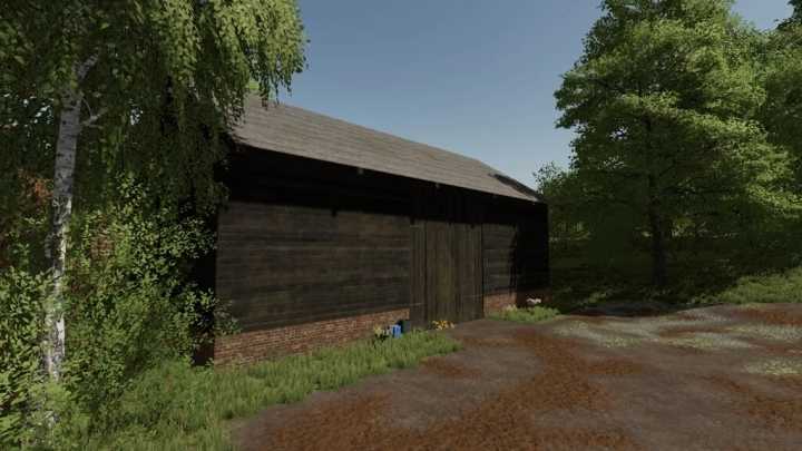 Old Post German Wood Barn V1.0 FS22