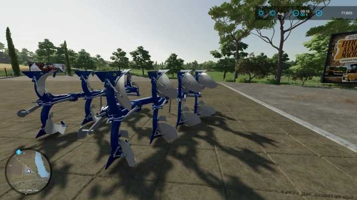 Overum Plows Pack V1.0 FS22