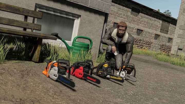 Placeable Decoration Chainsaws V1.0 FS22