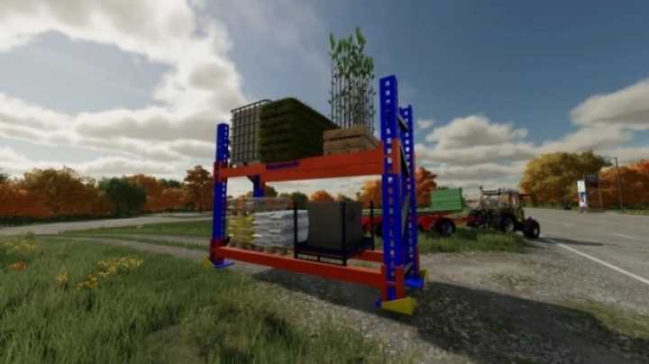 Placeable Pallet Rack V1.3 FS22