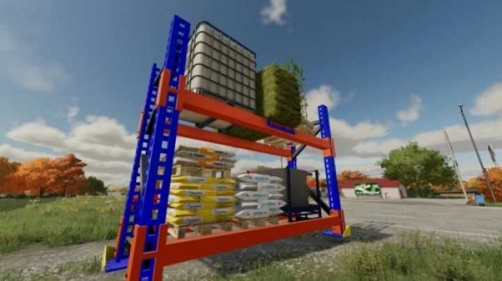 Placeable Pallet Rack V1.3 FS22