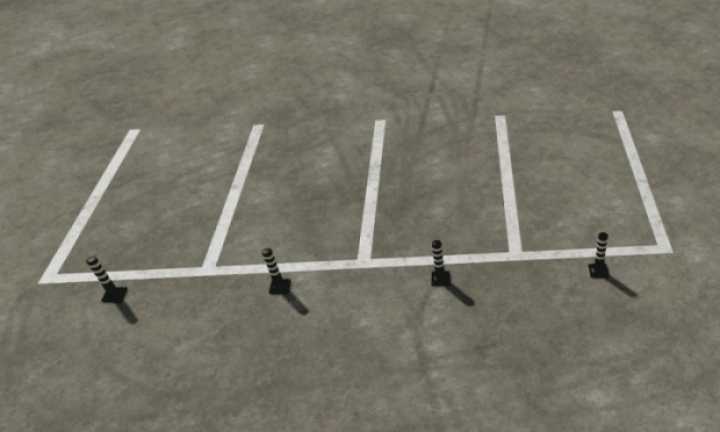 Placeable Parking Lines V1.0 FS22