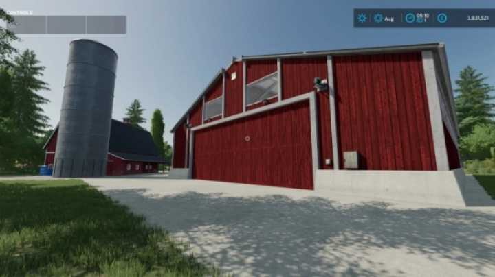 Placeable Vehicle Shed Large V1.0 FS22