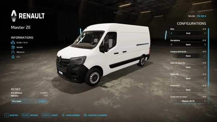 Renault Master Z.e V2.1 FS22