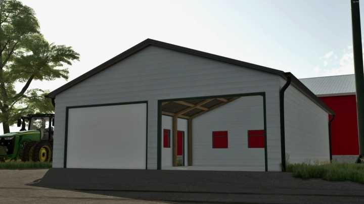 Small White Garage V1.0 FS22