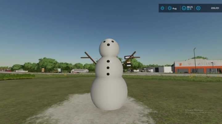 Snowman Decor V1.0 FS22