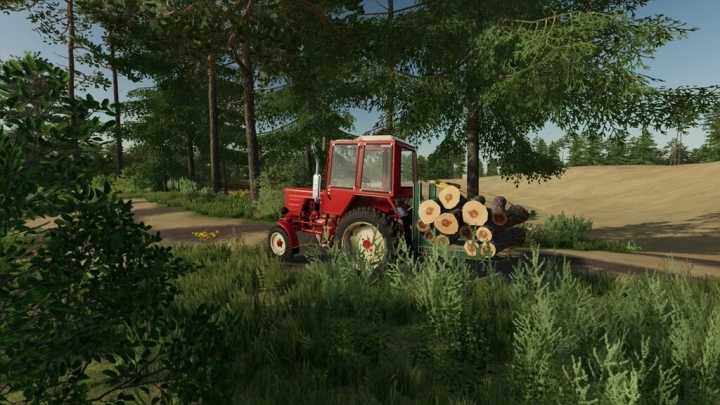 Suspended Sled For Wood V1.0 FS22