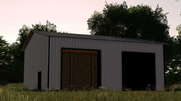 Tall White Garage V1.0 FS22