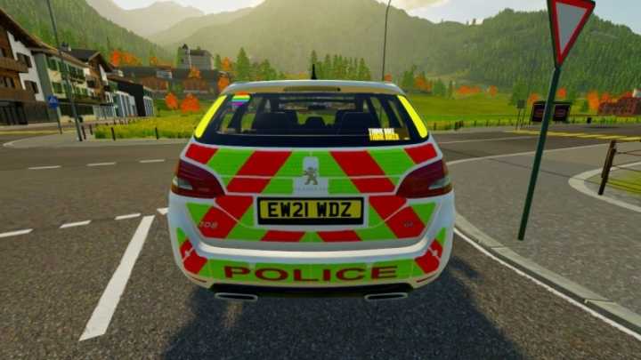 Uk Police Peugeot 308 Sw 2021 V1.0 FS22