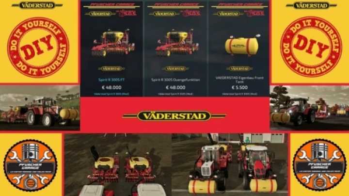 Vaderstad Spirit 300 Pack V1.0 FS22