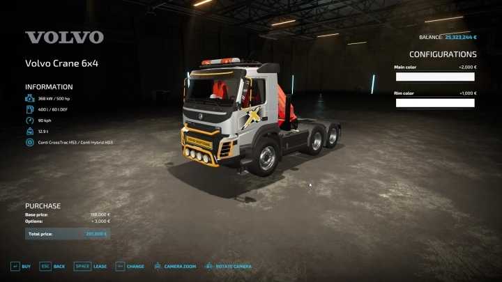 Volvo Fmx Crane Truck V1.0 FS22