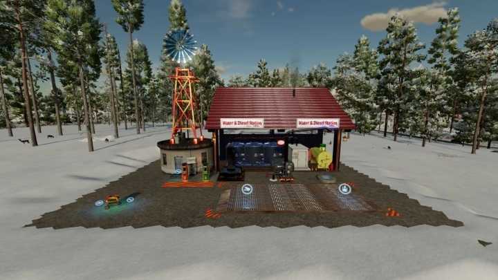 Water Station And Electric Charge V1.1 FS22