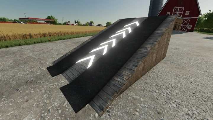 Wood Jump Ramp V1.0 FS22