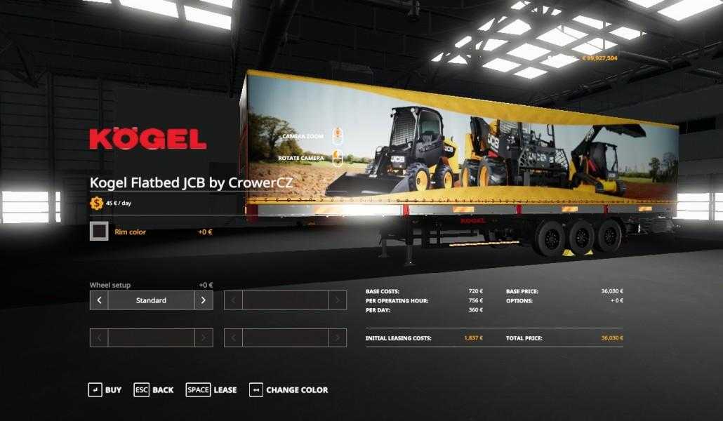 FS19 – Jcb Kogel Autoloader Trailer V1